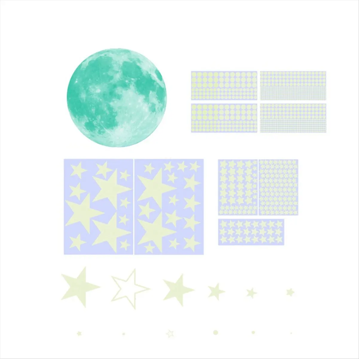A72P Glow in the Dark Stars for Ceiling,1049Pcs Starry Stickers for Ceiling Decor,Glow in the Dark Stickers of Ceiling Stars