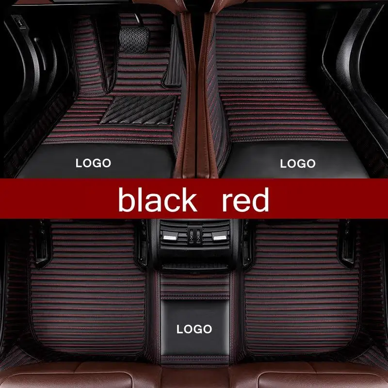 

Car Floor Mats for Infiniti Q60 Cabriolet 2013-2019 Leather Waterproof Automobile Carpet Cover Foot Mat Liners Car Accessories