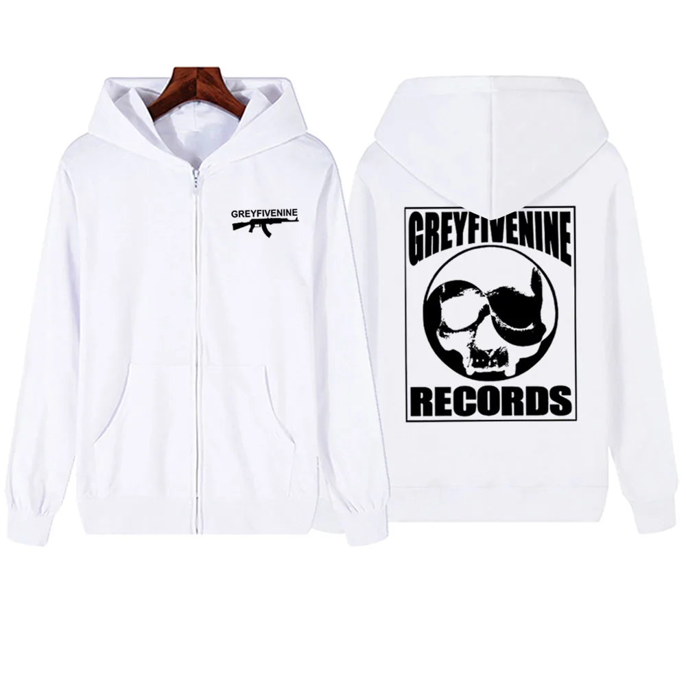 GREYFIVENINE G59 Records Zipper Hoodie Suicideboys Hip Hop Music Hoodie Harajuku Pullover Tops Zipper Hoodie