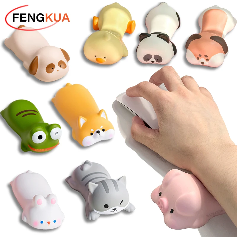 New Cute Animal Wrist Rest Support For Mouse Pad Computer Laptop Arm Rest For Desk Mouse Pad Wrist Rest Cat Dog Duck Panda Toys