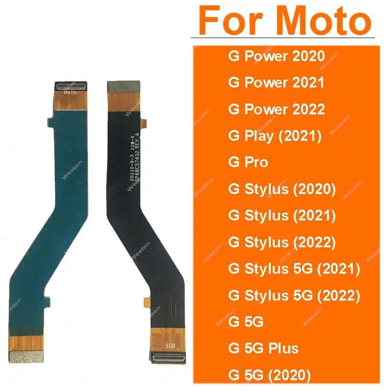 

Гибкий кабель материнской платы для Motorola Moto G Power Play Pro Stylus Plus 5G 2020 2021, гибкая лента для материнской платы, запасные части