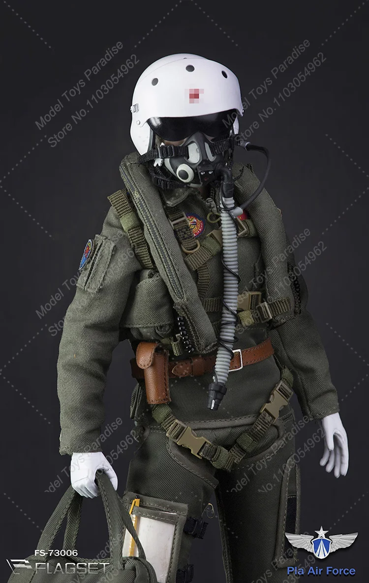 FLAGSET FS-73006  1/6 Woman Soldier Chinese Air Force Pilots Equipment Full Set 12inch Action Figure Collectible Toys Gifts