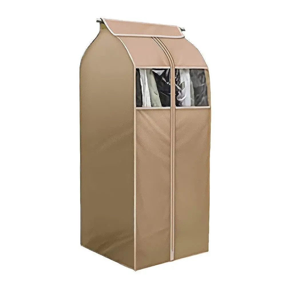 

Garment Storage Bag Hanging Clothes Dustproof Cover With Clear Window In Wardrobe/Moisture, Dust Resistant Protector Cover With