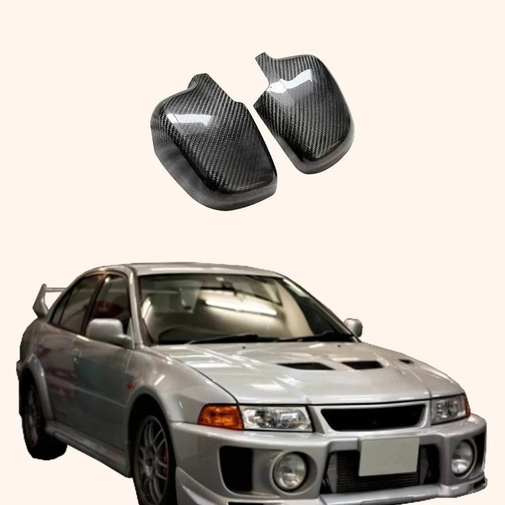 Pour Mitsubishi Lancer Evolution 4 5 6 96-01 Berline CN9A CP9A Coque de rétroviseur en carbone
