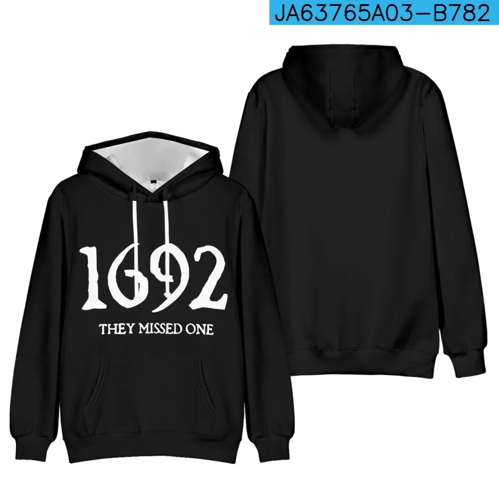 

2024 New 1692 They Missed One 3D Print Hoodies Men/women Fashion Hip Hop Harajuku Men's Hoodies Sweatshirt Casual Clothes