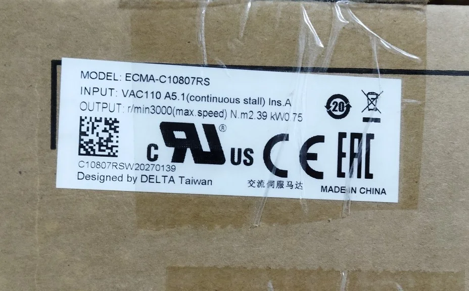 

ECMA-C10807RS New Original Genuine Delta Servo Motor In Stock