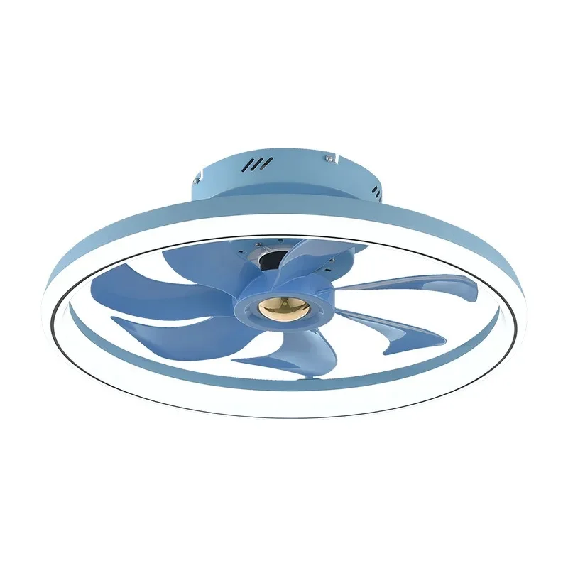 مصباح مروحة سقف لغرفة النوم من الأكريليك بسيط وذكي، وغرفة المعيشة وغرفة الدراسة، ومروحة سقف LED كتم الصوت وجهاز تحكم عن بعد #6