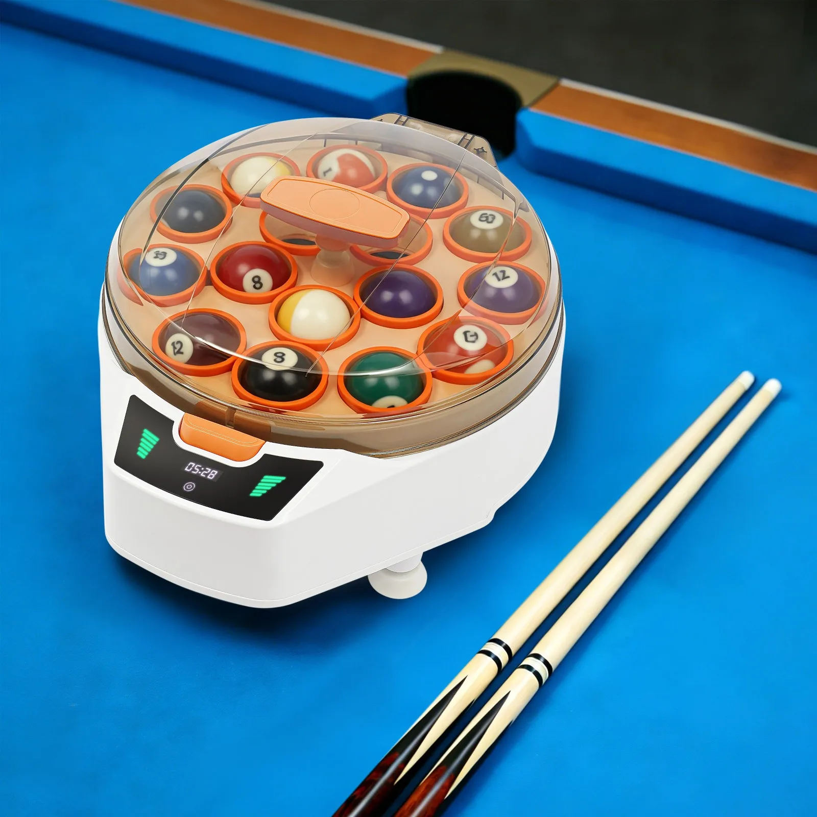 

Automatic Pool Ball Cleaner, Electric Pool Ball Cleaner, 16 Balls Billiard Ball Polisher