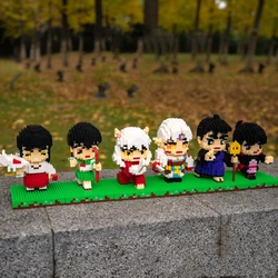 3D Anime Inuyasha Buliding Blocks Compatible Cartoon Action Figure Diamond Mini Bricks Toy Game DIY Model Educational Toys Gifts