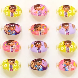 10/20pcs Disney Cartoon Doc McStuffins Toys kids Rings Children girl Party Gift Jewellery size 15mm