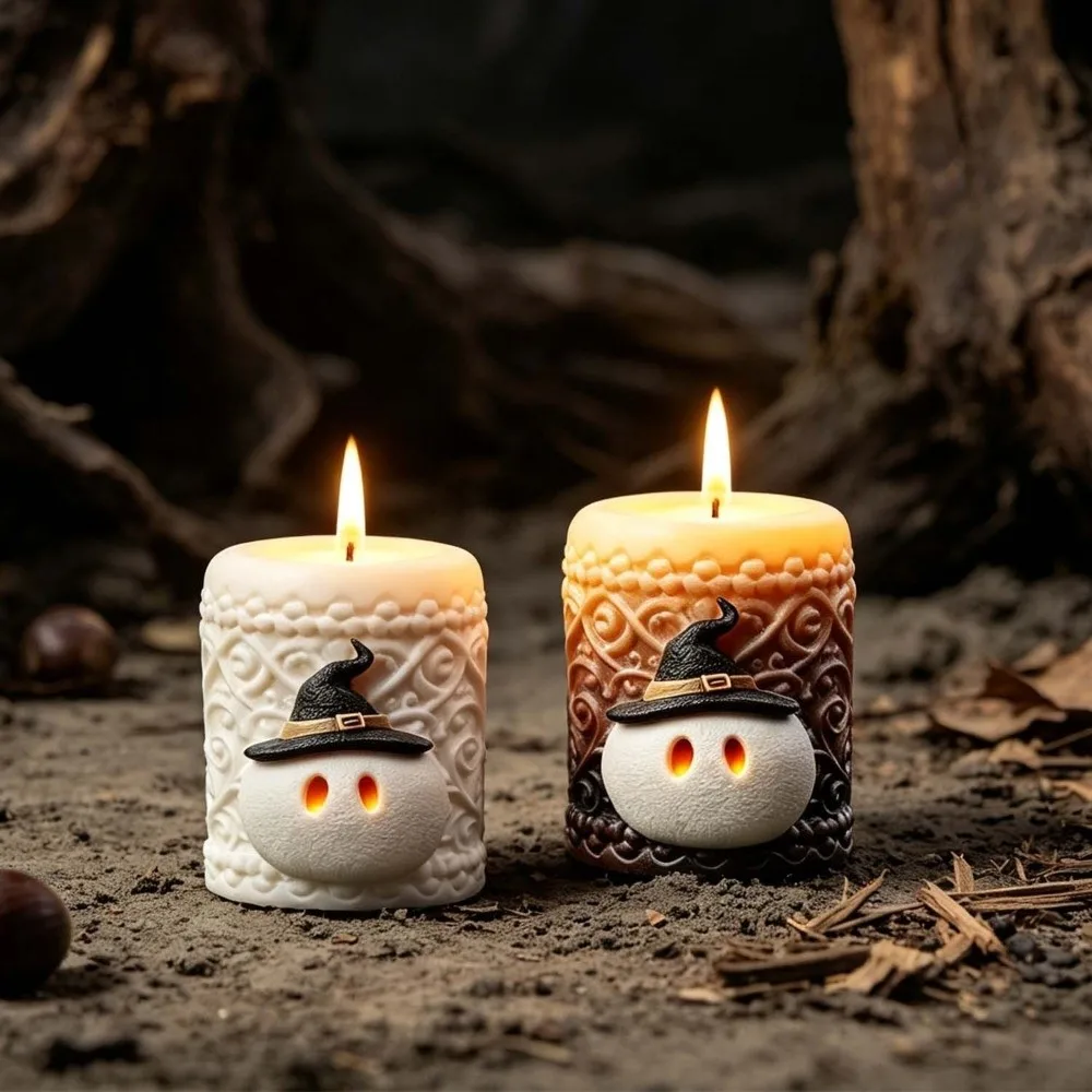 DIY Halloween Ornament Mold Silicone Multi-purpose Candle Wax Mold Heat-resistant Easy Release Epoxy Resin Plaster Mold