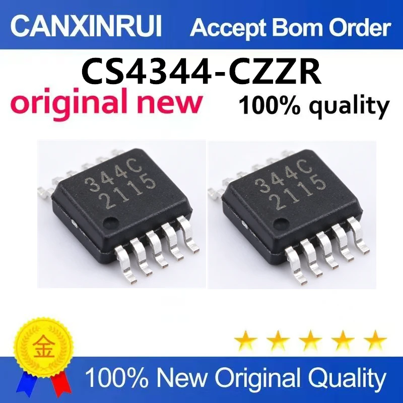 (5pcs-10pcs)Brand new original CS4344-CZZR digital to analog conversion 24BIT audio D/A converter TSSOP10