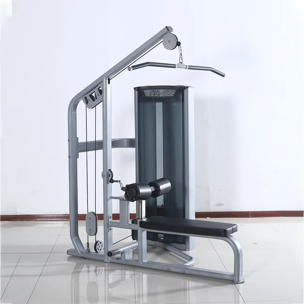 

LongGlory Commercial Strength Machine Gym Fitness Club Equipment Pin Loaded Lat Pull Down Low Row Cable Pulldown Machine