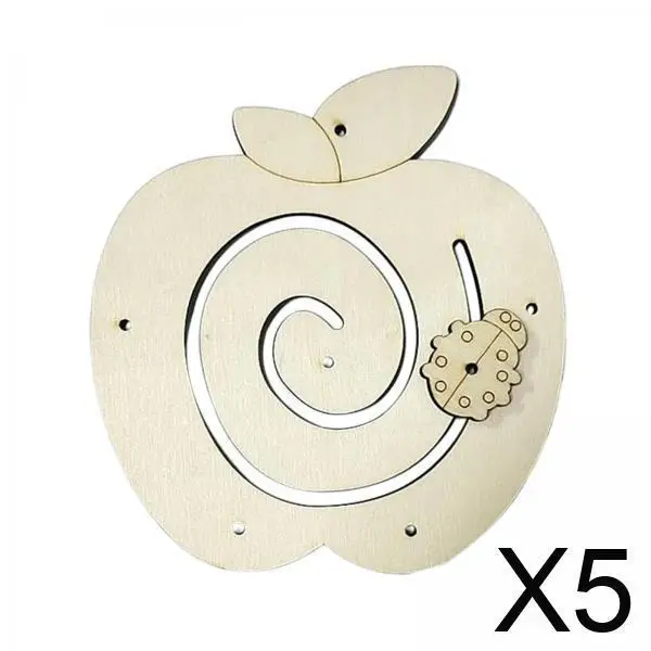 

5x Wooden Busy Board Accessories, Early Learning Educational Toy, Busy Board DIY Toy Material for Boy Preschool Gift