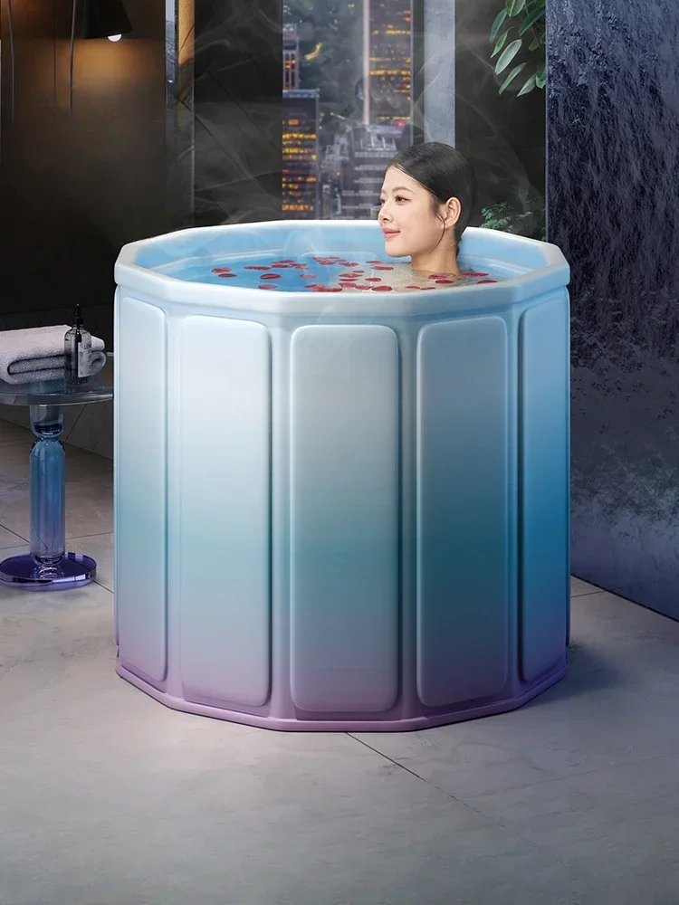 

Exquisite Folding bubble bath in winter, domestic children take a bath, adult bathtub, full-body bathtub.