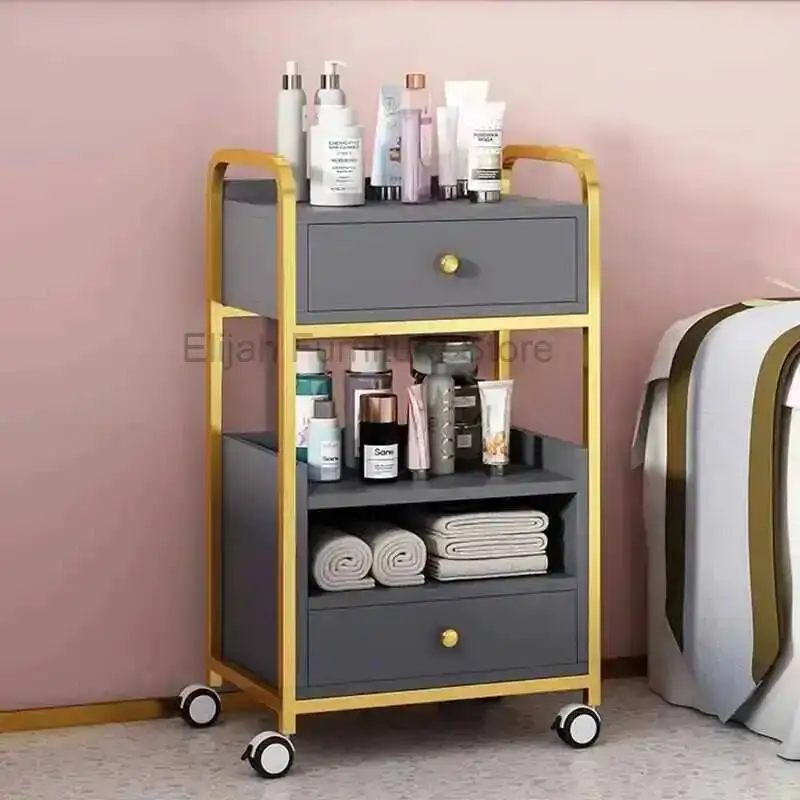 

Storage Nail Storage Rack Trolley Specific Tool Cabinet Mobile Multi-functional Storage Rack With Wheels Beauty Salon Furniture