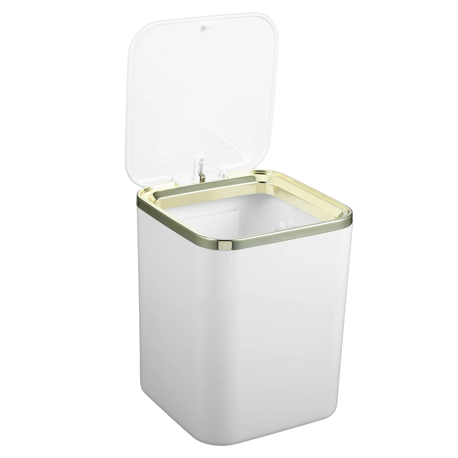 

Мини-настольная мусорная корзина с крышкой, маленькая мусорная корзина из АБС-пластика, многофункциональный настольный держатель для ручек, портативный контейнер для отходов для офиса и дома