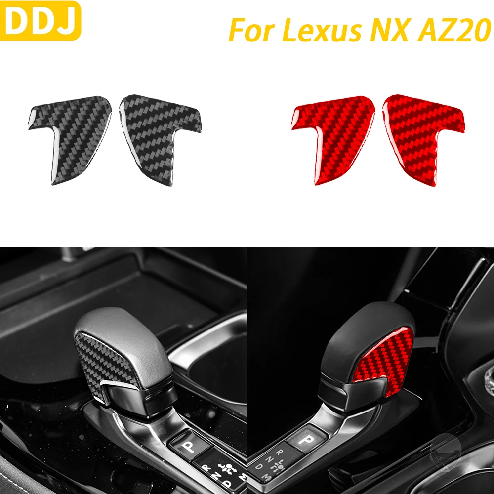 

For Lexus NX AZ20 250 350H 450H 2022-2024 Accessories Carbon Fiber Gear Shift Knob Side Panel Cover Trim Car Interior Sticker