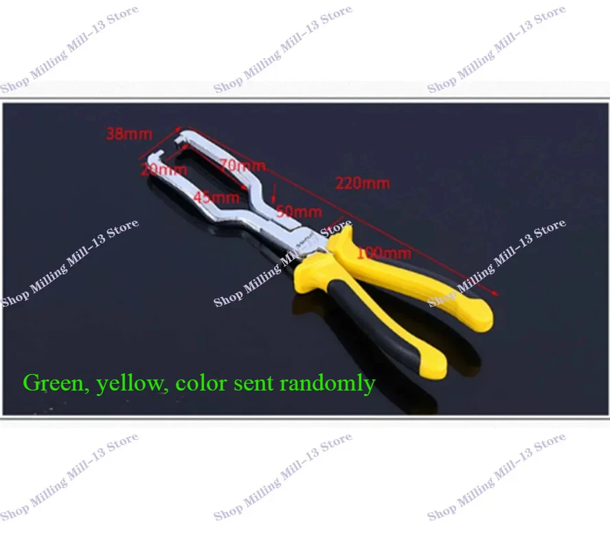 Fuel Line Clip Pipe Plier Disconnect Removal Tool Car Hose Clamp Plier Car Angled Clip Plier Tube Bundle Removal Repair