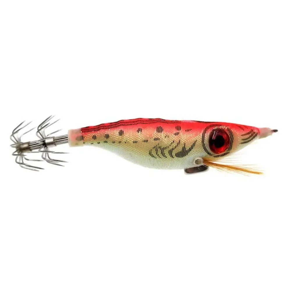 Durable Wooden Shrimp Squid Jig Wobbler Luminous Squid Bait Hard 5 Color Cuttlefish Hook for Lure Fishing