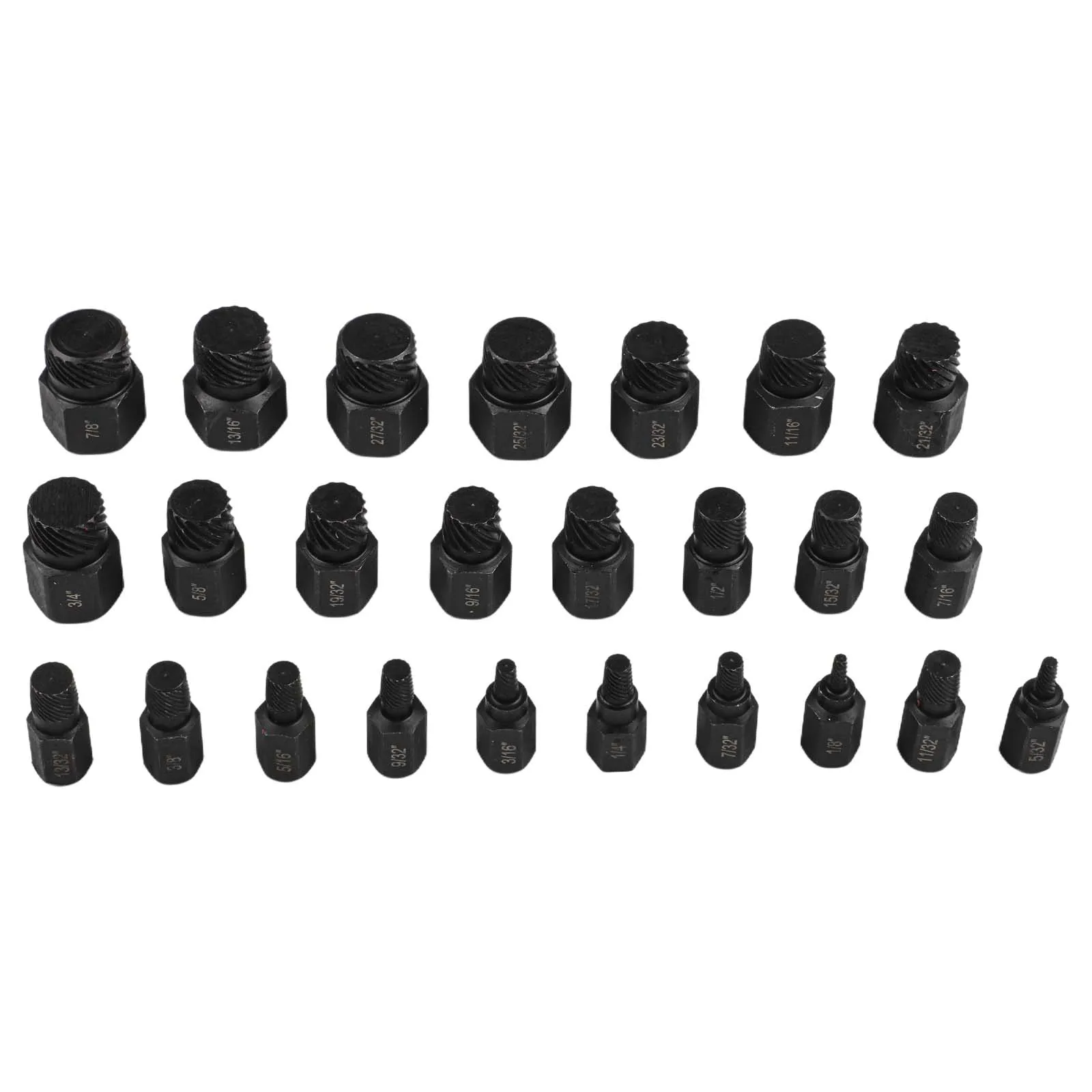 

Автомобильные инструменты, эффективное удаление болтов, 215*155 мм, 8,46*6,10 дюйма, съемник болтов, 25 шт., экстрактор винтов, инструменты для строительной площадки