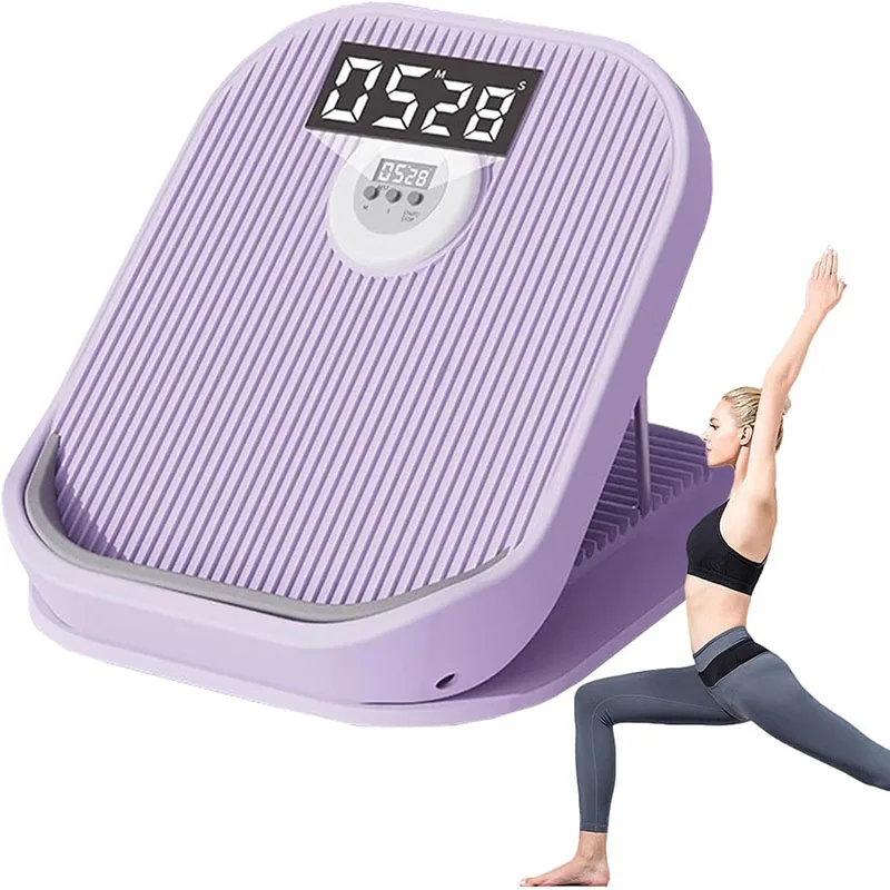 

Portable Intelligent Counting Folding Leg Stretching Board with 16-Level Adjustable Inclined Pedal & 881.85lbs Capacity For Calf