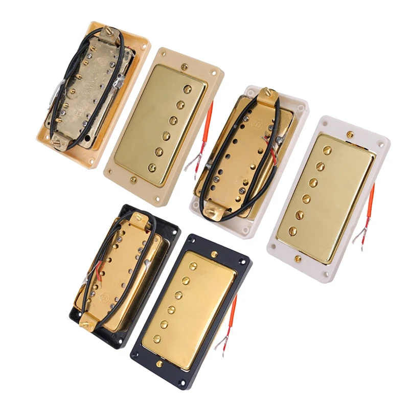 

1Pair Of Gold Double Coil Electric Guitar Pickup Guitar Accessories Parts Musical Instruments Humbucking Guitar Pickups
