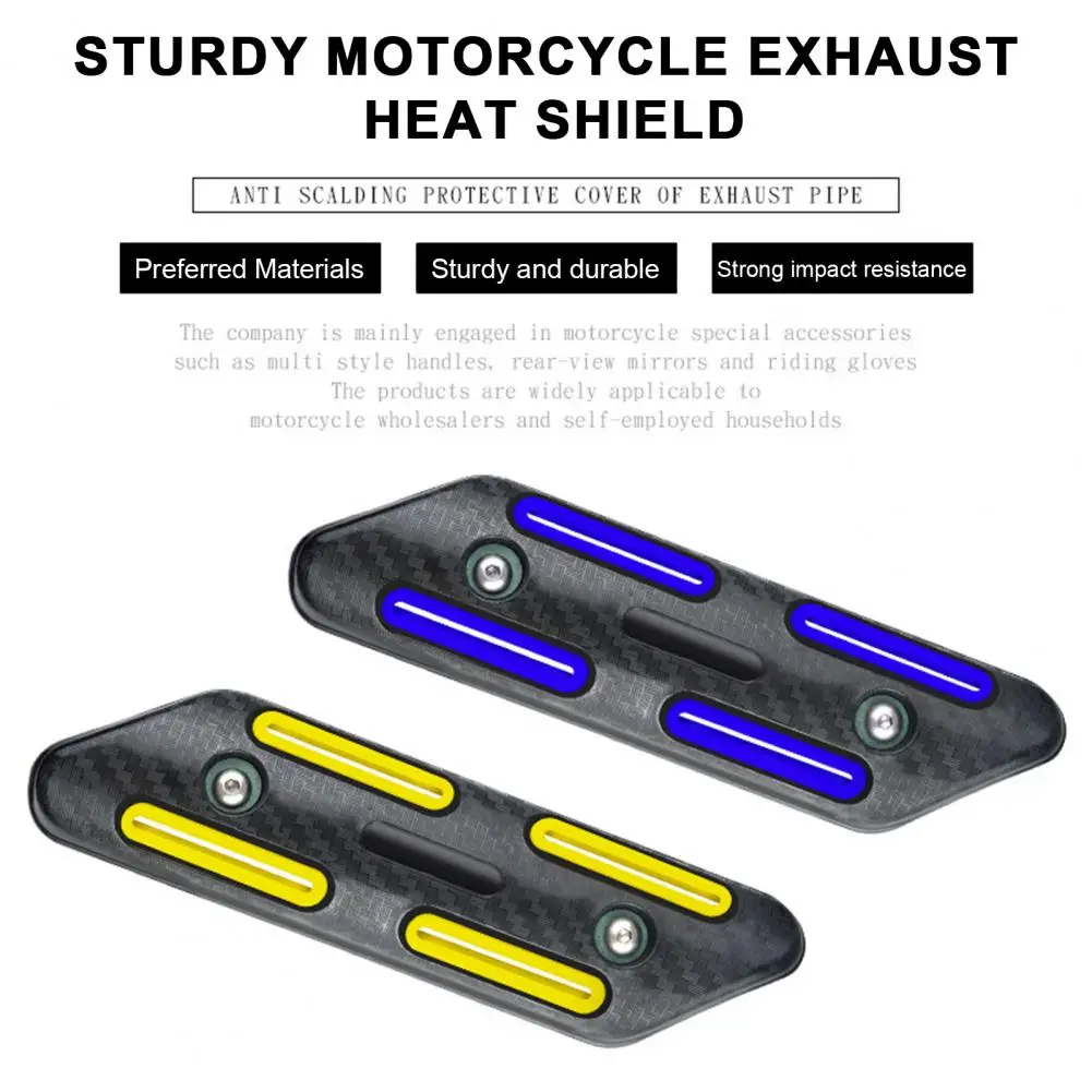 Motorcycle Exhaust Pipe Protective Cover Universal Motorcycle Exhaust Pipe Cover Anti-scalded Heat Insulation Motorbike Parts