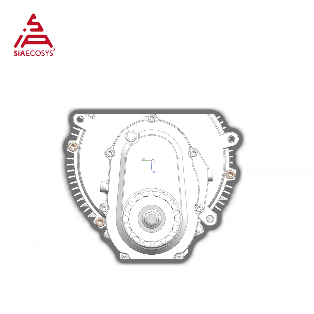 Nuovo motore PMSM SIA200-50 Peak 26kW 92N.m con rapporto di trasmissione 1:2.04 Motore IP67 per moto elettrica