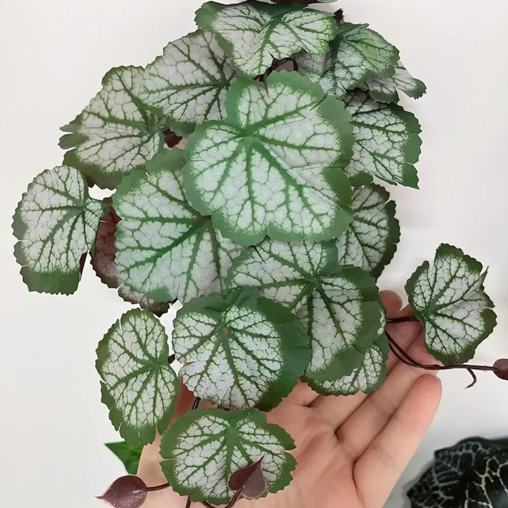 2026 Simulated Green Plants Miniature Bonsai Turtle Back Leaves Artificial Flowers Simulated Green Ivy Leaves Grape Leaves Decor