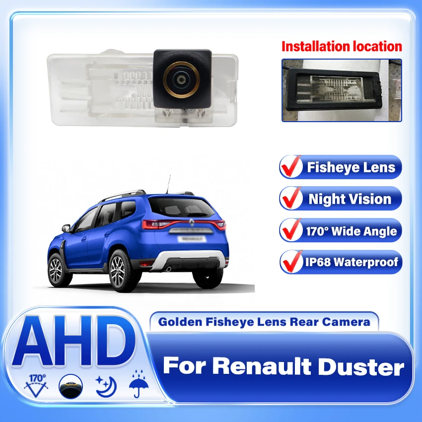 170°Rear View Camera AHD CCD Night Vision Backup Parking Reversing Wide Angle Camera For Renault Duster 2009 2010 2011 2012~2021