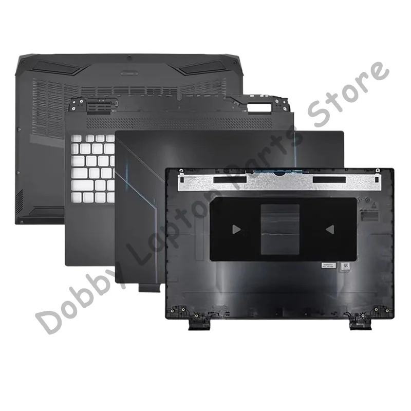 New For Acer Nitro 5 AN515-46 AN515-58 AN515-58G N22C1 Laptop LCD Back Cover/Front Bezel/Upper Palmrest/Bottom Case Hinges Black