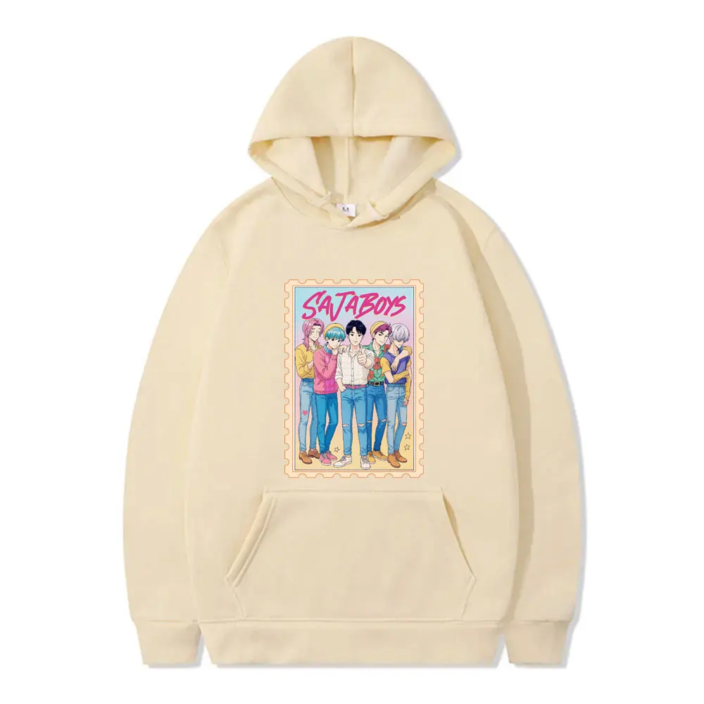 Kpop Demon Hunters Saja Boys Hoodie Men Women Cartoon Fashion Trend Streetwear Men's Oversized Fleece Cotton Hoodies Fans Gift