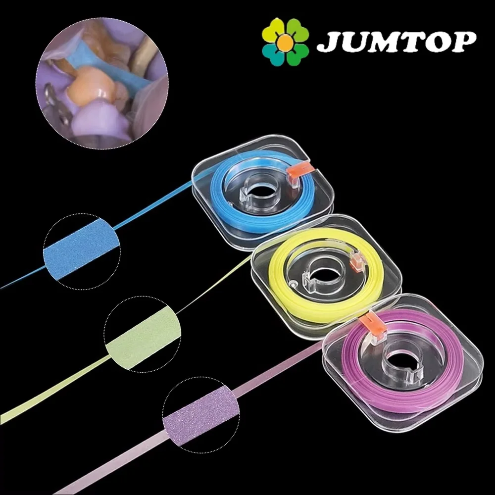 JUMTOP 1 Roll Dental Polishing Strip 6m*4mm Resin Teeth Grinding Sanding Shaping Dentistry Material