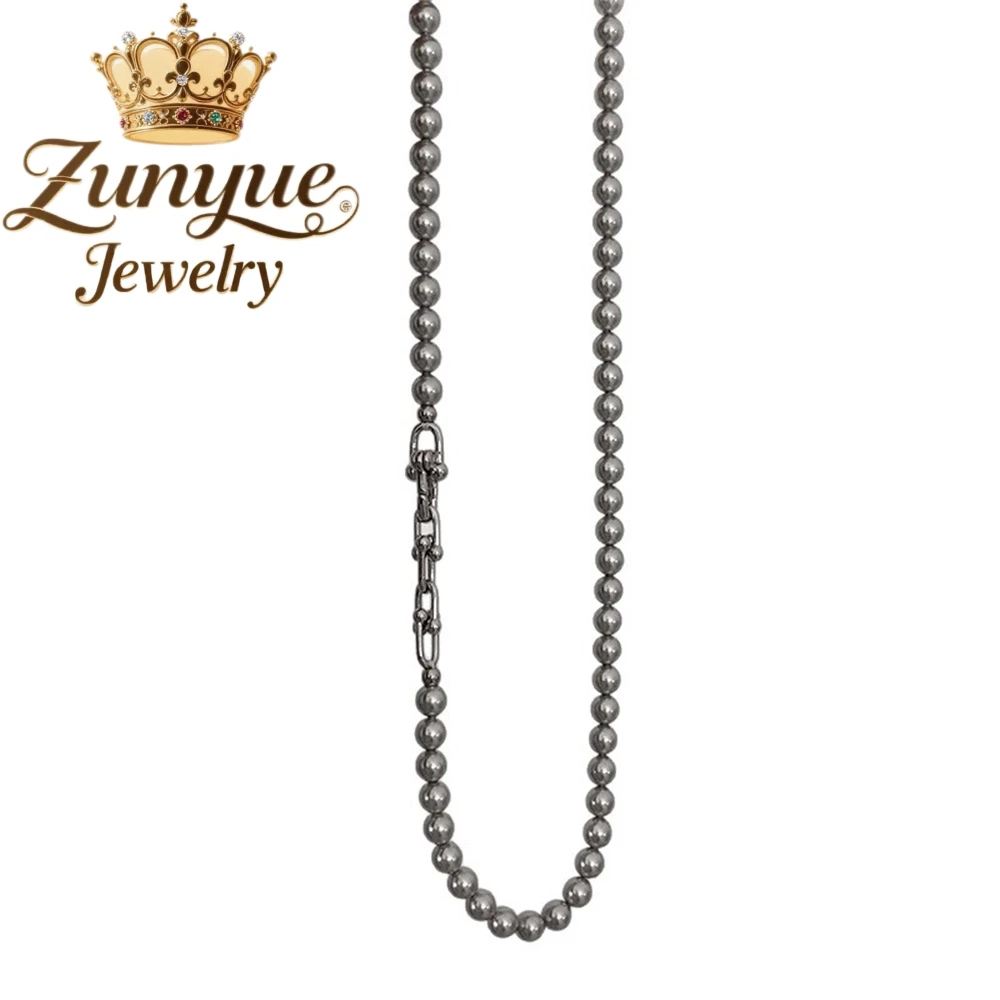 إكسسوار قلادة من اللؤلؤ للنساء تصميم فاخر خفيف سلسلة الترقوة الراقية سترة سلسلة مطرز الزي سلسلة العنق الإكسسوار