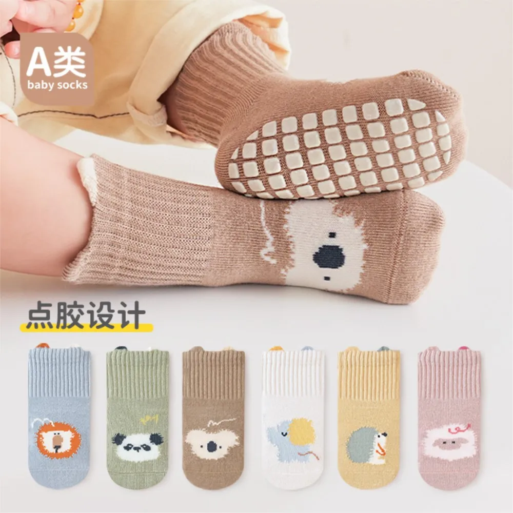 Spring and autumn floor socks children's baby socks infant non-slip cotton.