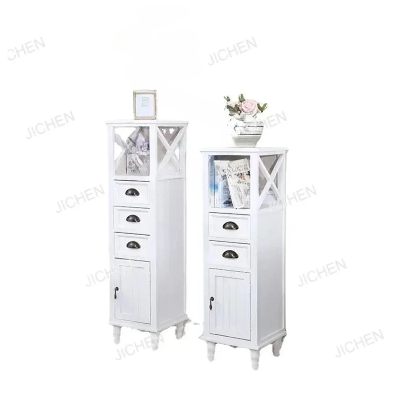 

JC Safe and Natural Solid Wood Storage Rack, Multifunctional Bedside Table, Large Capacity Furniture, Corrosion-resistant