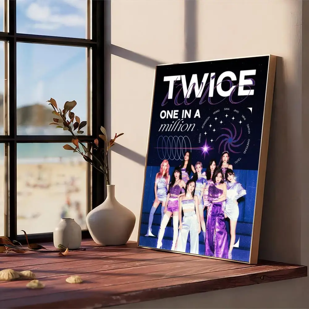 Singer Twice Kpop Wall Art Poster Nordic Aesthetic Picture Canvas Painting  for Living Room Bar Gaming Boy Room Home Decoration