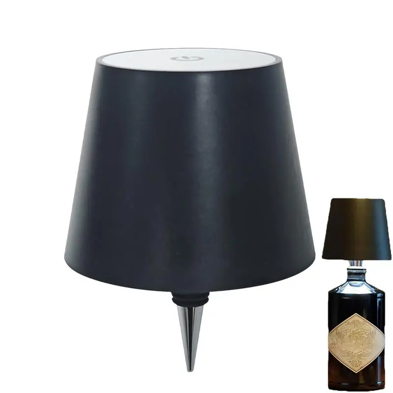 

Wireless Bottle Lamp Wine Bottle LED Light Dimmable Rechargeable Touch Control Portable Desk Lamp For Bar Cafe House