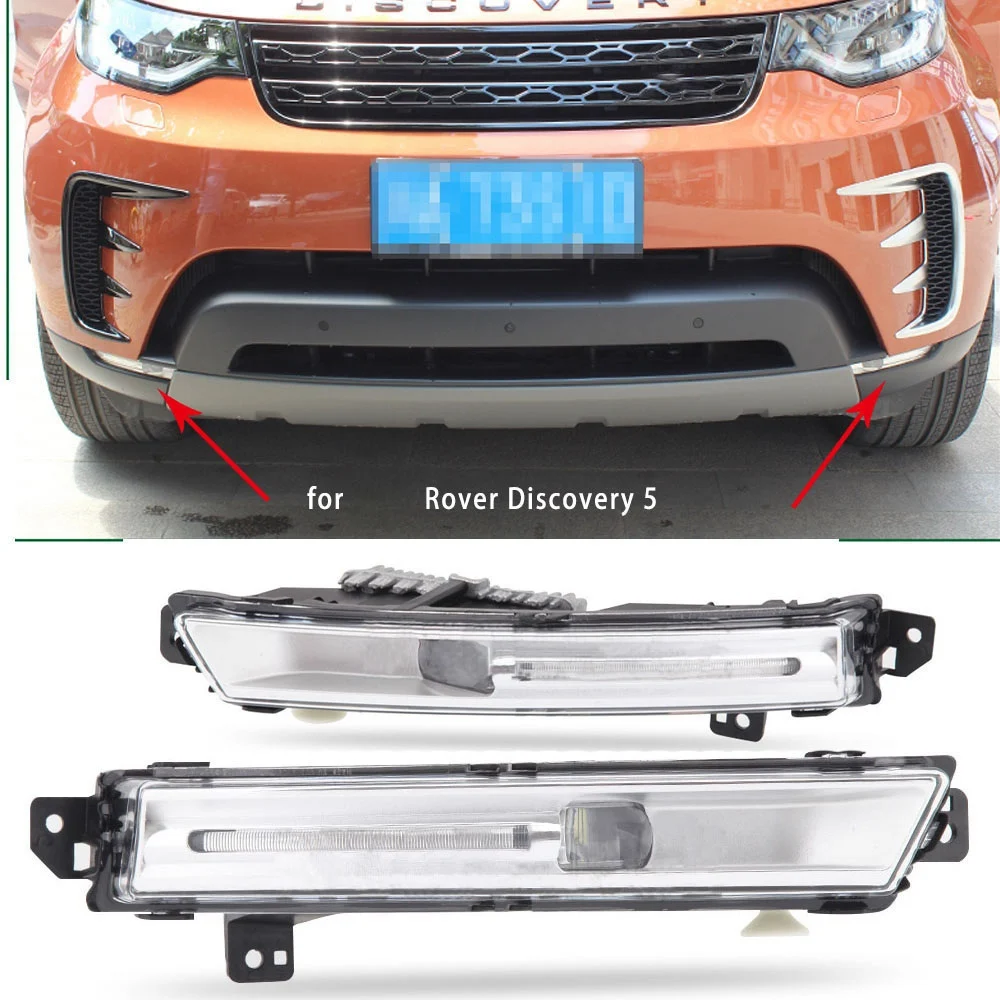 Car Left LED Fog Light Bumper Intake Headlights for Land Rover Discovery 5 Jaguar F-PACE E-PACE