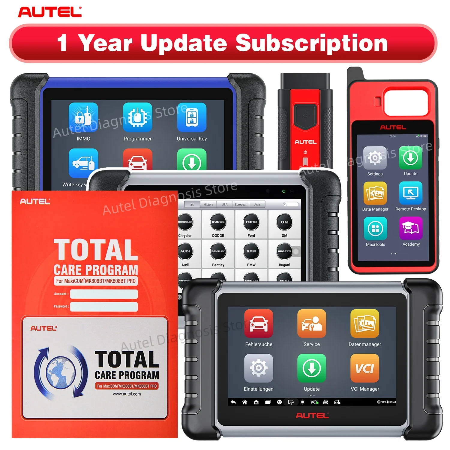 Autel One Year Update Service for IM508S Scanner 1 Year Software Update TCP Card Offer Autel Scanner Models Update Subscription