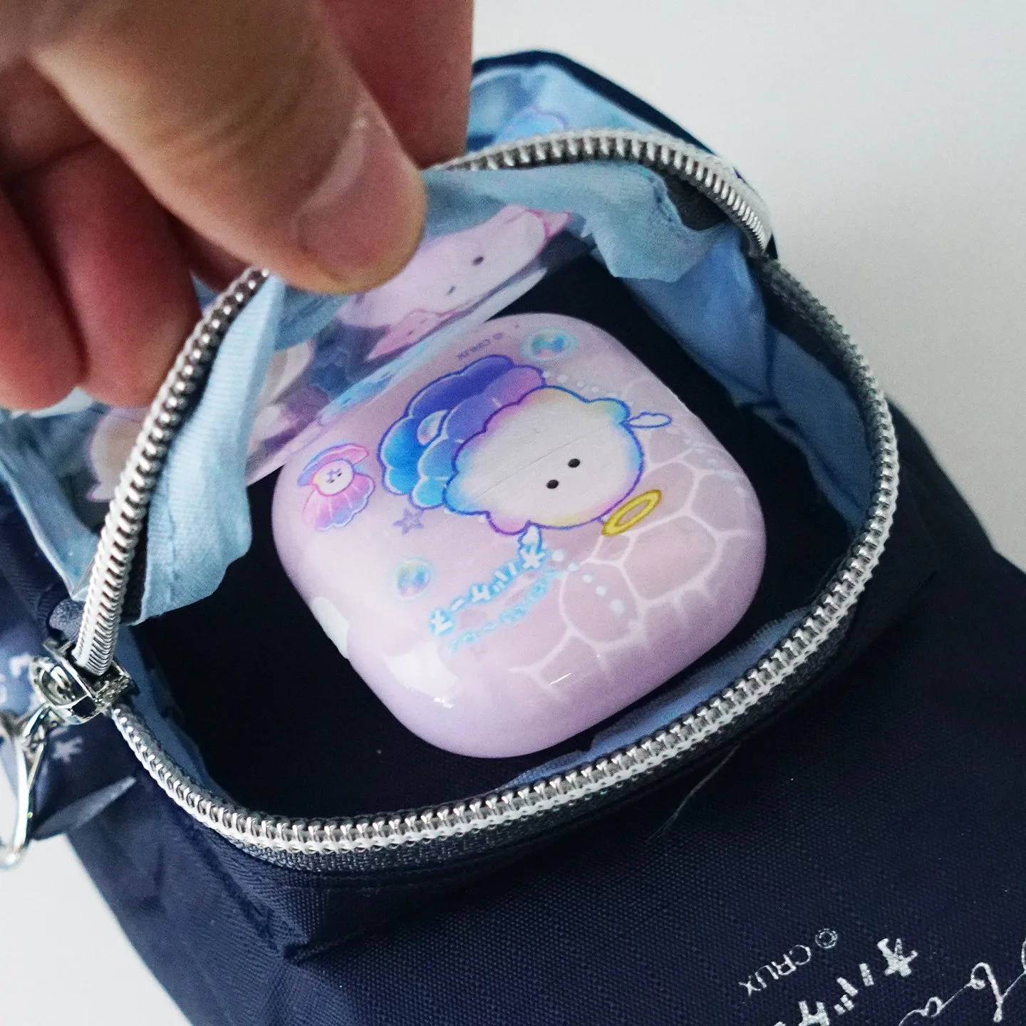 Multifunctional Classified Storage Bag Ocean Serie Large Capacity Shoulder Crossbody Bag Portable Stationery Bags Learning Gifts