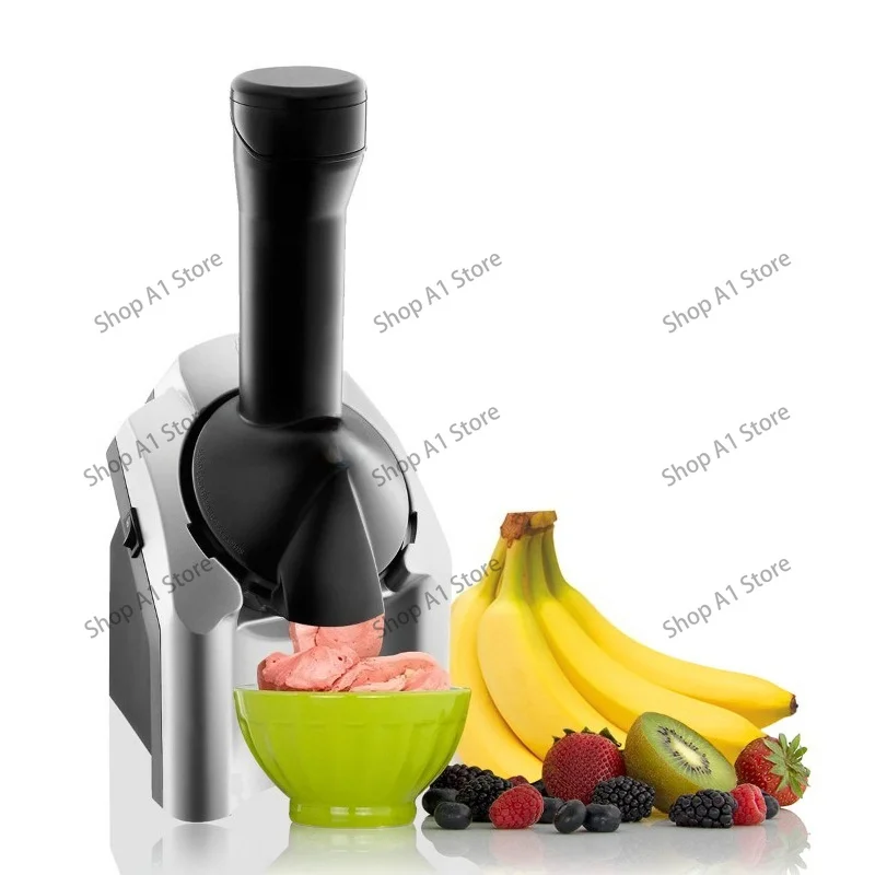 Household Mini Electric Frozen Dessert Maker, DIY Ice Cream Smoothie Ice Lolly Machine for Kids Homemade Yogurt Frozen Treats