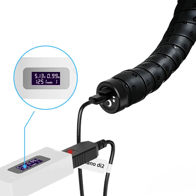 Variable speed charging plug design for Shimano Di2 road mountain e-variable speed all-in-one charger with full power off