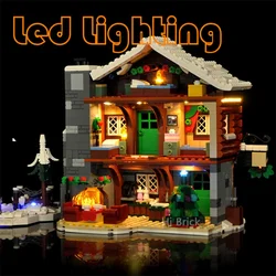 Lighting Set For 10325 Alpine Lodge Winter Village House Christmas Not Include Building Block (Only Led Light Kit)