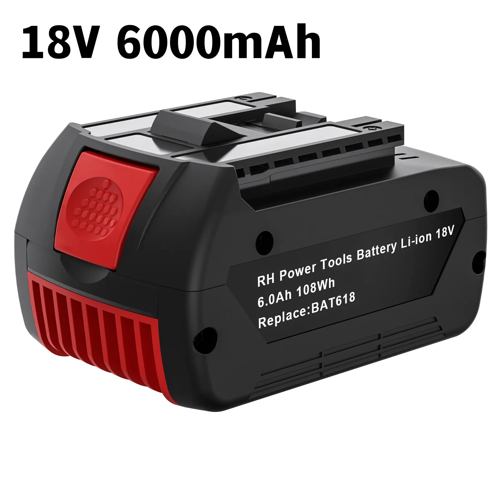 For Bosch 18V Battery 6000mAh Electric Drill Rechargeable Li-ion Battery BAT609 BAT609G BAT618 BAT618G BAT614 Tool Battery