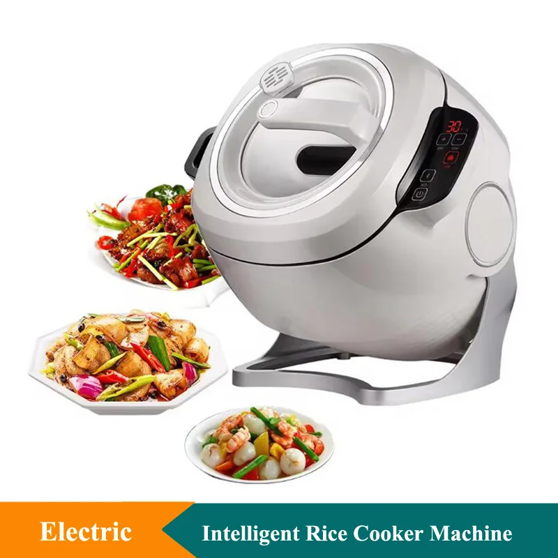 6L Food Cooking Machine Tabletop Intelligent Automatic Stewed Rice Maker Machine 110V 220V Commercial Fried Rice Robot