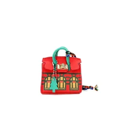 Christmas Carnival Mini Bag Pendant House Small Bag New Fashion Pendant Mouth Red Envelope Earphones Charter Key