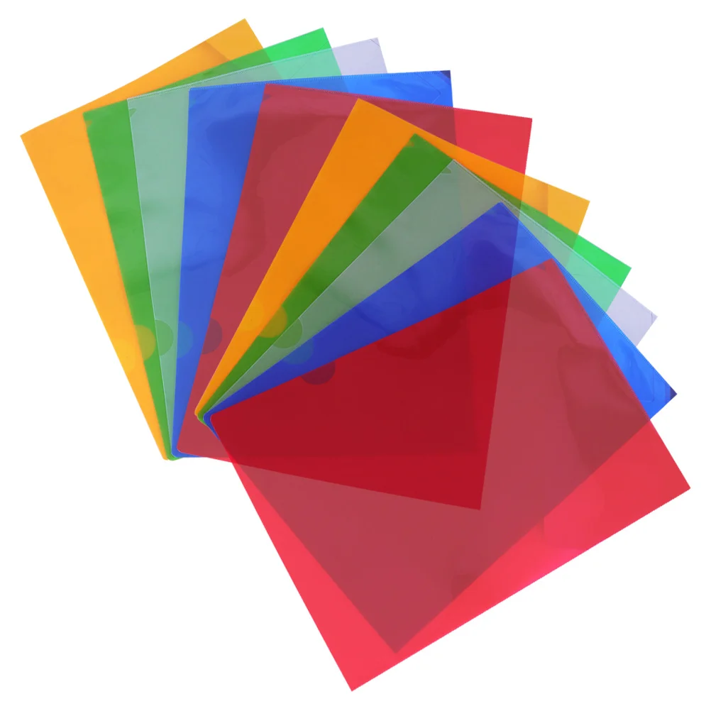 10Pcs A4 Letter Size Envelopes Plastic File Folders Clear Page Protectors for Documents Lightweight Document Organizer Home