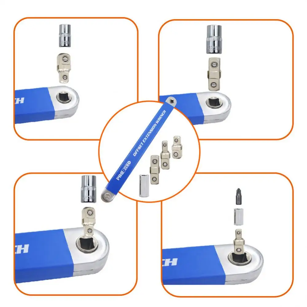 Imagem -02 - Conjuntos de Chave de Extensão Multifuncional Torque Manual Ajustável Ferramentas Manuais de Dupla Finalidade Aço de Alto Carbono